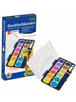 idena Deckfarbkasten · inkl. Deckweiß · 12 Farben