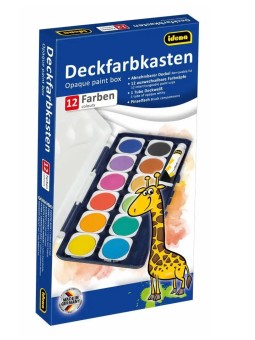 idena Deckfarbkasten · inkl. Deckweiß · 12 Farben