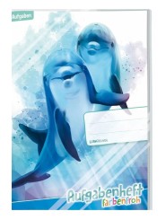 häfft Verlag Hausaufgabenheft · Delfine · A5