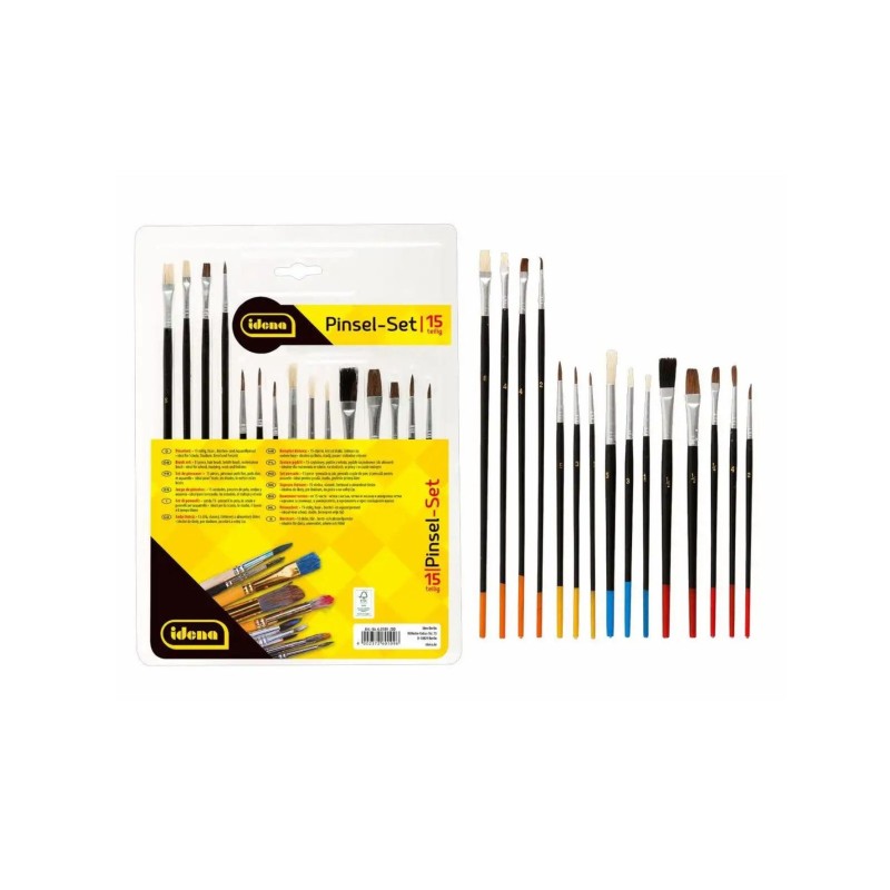 Pelikan Pinselset · 15 Pinsel · Haar-/Borstenpinsel