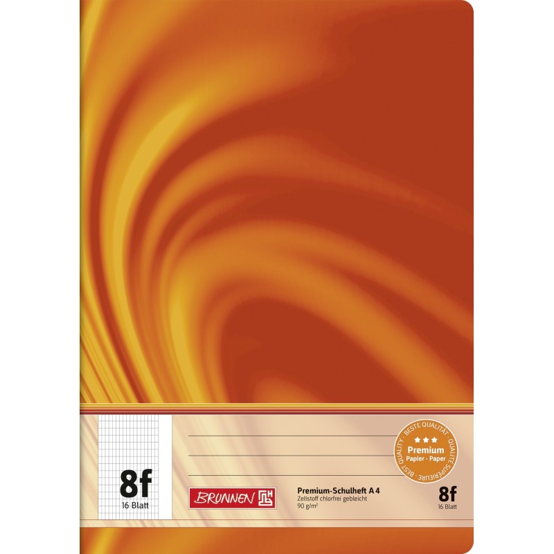 BRUNNEN Schulheft · DIN A4 · Vivendi · Lineatur 8f   · 90 g/m² · 16 Blatt