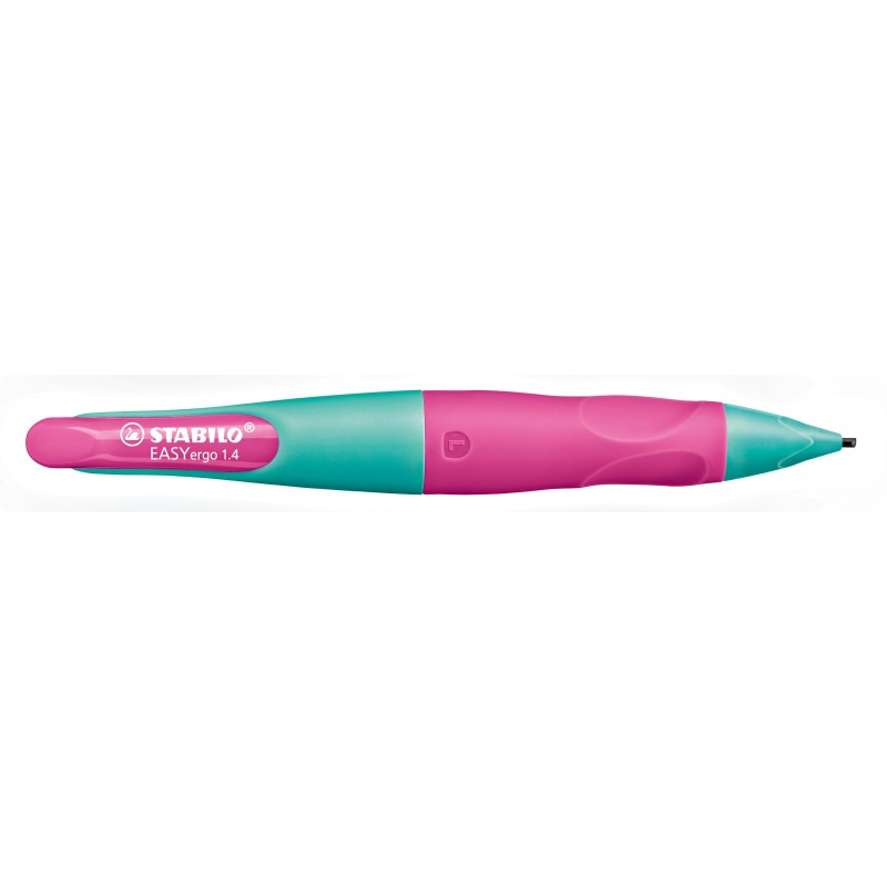 STABILO® Ergonomischer Druckbleistift STABILO® EASYergo 1.4 · türkis/neonpink · Rechts-/Linkshänder