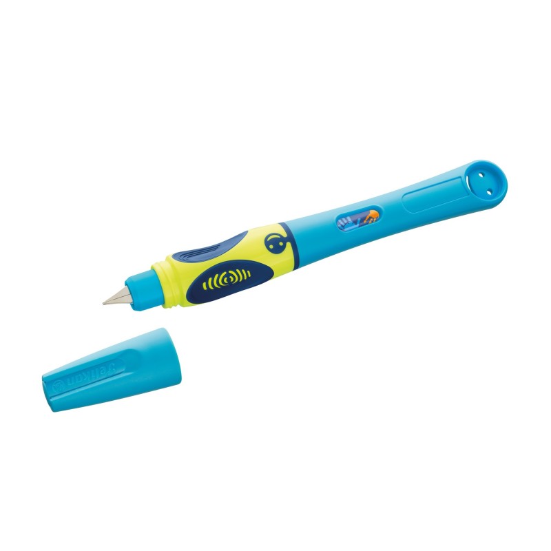 Pelikan Schulfüller Griffix P2NBR/L · Farbe: neonfreshblue · Feder A (Anfänger) · Rechts-/Linkshänder