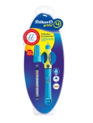 Pelikan Schulfüller Griffix P2NBR/L · Farbe: neonfreshblue · Feder A (Anfänger) · Rechts-/Linkshänder