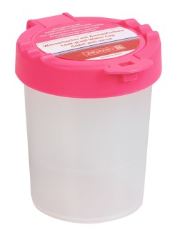 BRUNNEN Wasserbecher mit Deckel mit Auslaufschutz · pink