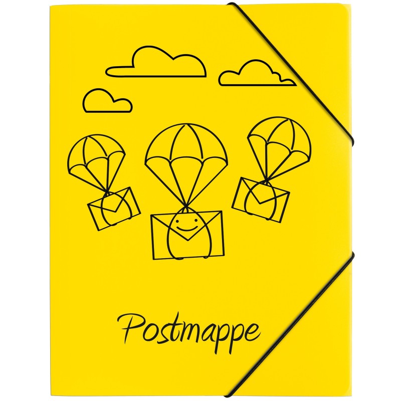 Pagna Postmappe ·  Jurismappe / Sammelmappe A4 · gelb ·  PP-Kunststoff