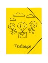 Pagna Postmappe ·  Jurismappe / Sammelmappe A4 · gelb ·  PP-Kunststoff