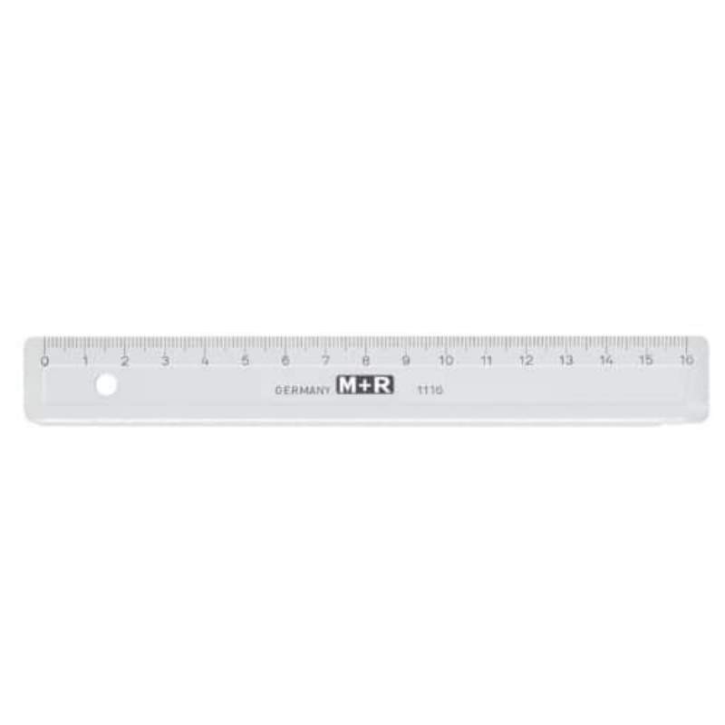 M + R Lineal lang · 30 cm · Kunststoff · farbig sortiert