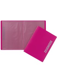 Pagna Zeugnismappe A4 · 10 Hüllen · pink