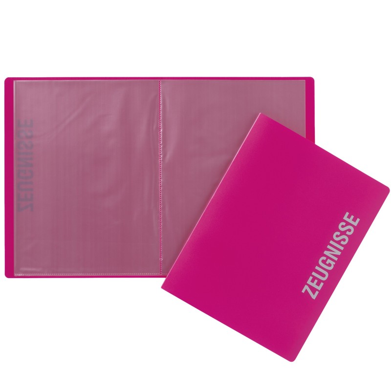 Pagna Zeugnismappe A4 · 10 Hüllen · pink