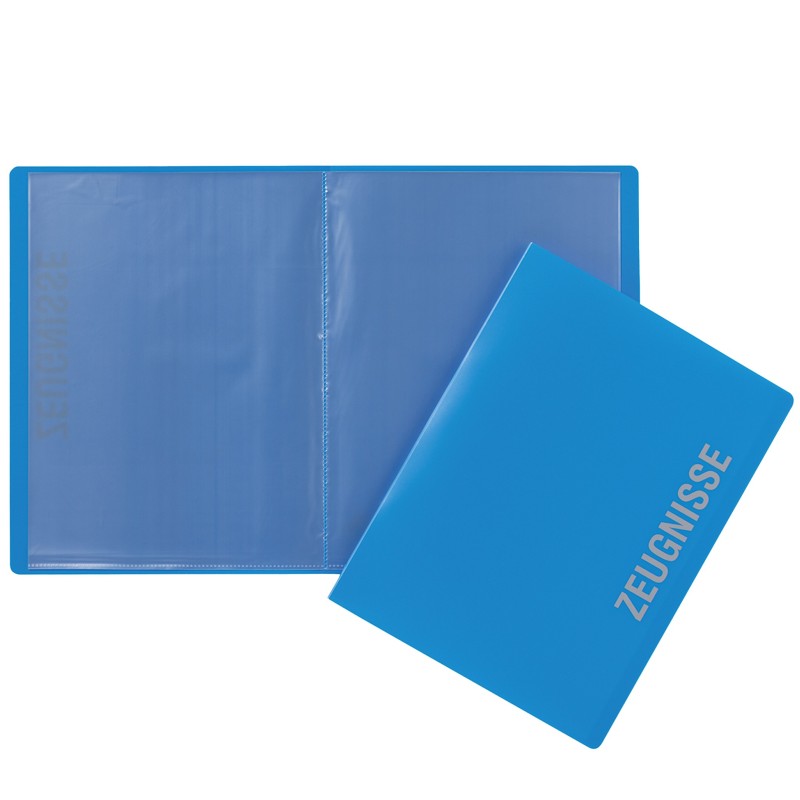 Pagna Zeugnismappe A4 · 10 Hüllen · blau