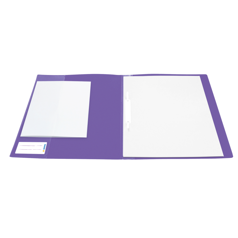 HERMA Schnellhefter · DIN A4 · stabile PP-Folie · vollfarbig · violett / lila