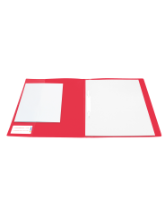 HERMA Schnellhefter · DIN A4 · stabile PP-Folie · vollfarbig · rot