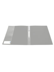 HERMA Schnellhefter · DIN A4 · stabile PP-Folie · vollfarbig · grau