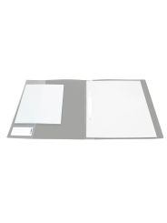 HERMA Schnellhefter · DIN A4 · stabile PP-Folie · vollfarbig · grau