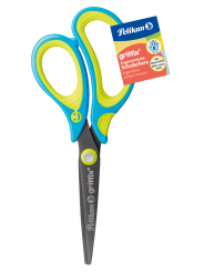 Pelikan Schulschere griffix spitz · neon fresh Blue · Rechtshänder / Linkshänder