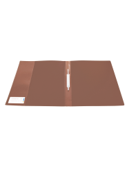 HERMA Schnellhefter · DIN A4 · stabile PP-Folie · vollfarbig · braun