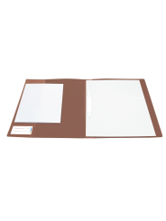 HERMA Schnellhefter · DIN A4 · stabile PP-Folie · vollfarbig · braun