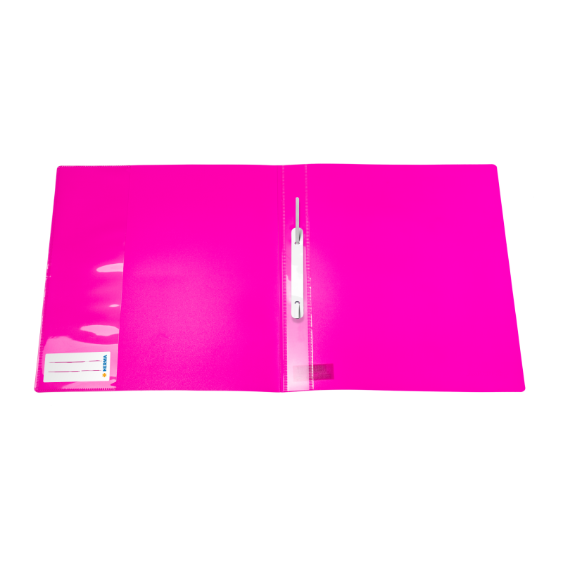 HERMA Schnellhefter · DIN A4 · stabile PP-Folie · vollfarbig · neonpink