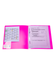 HERMA Schnellhefter · DIN A4 · stabile PP-Folie · vollfarbig · neonpink