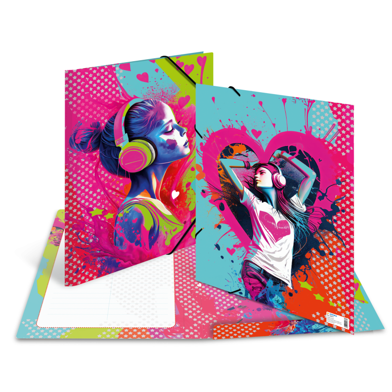 HERMA Sammelmappe · A3 · Karton · Music Girl
