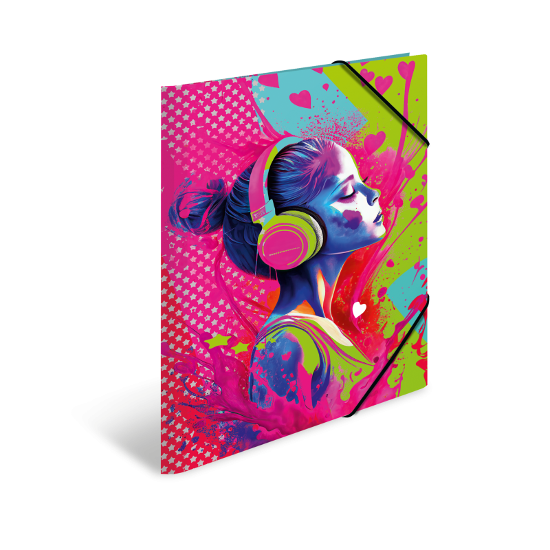HERMA Sammelmappe · A3 · Karton · Music Girl