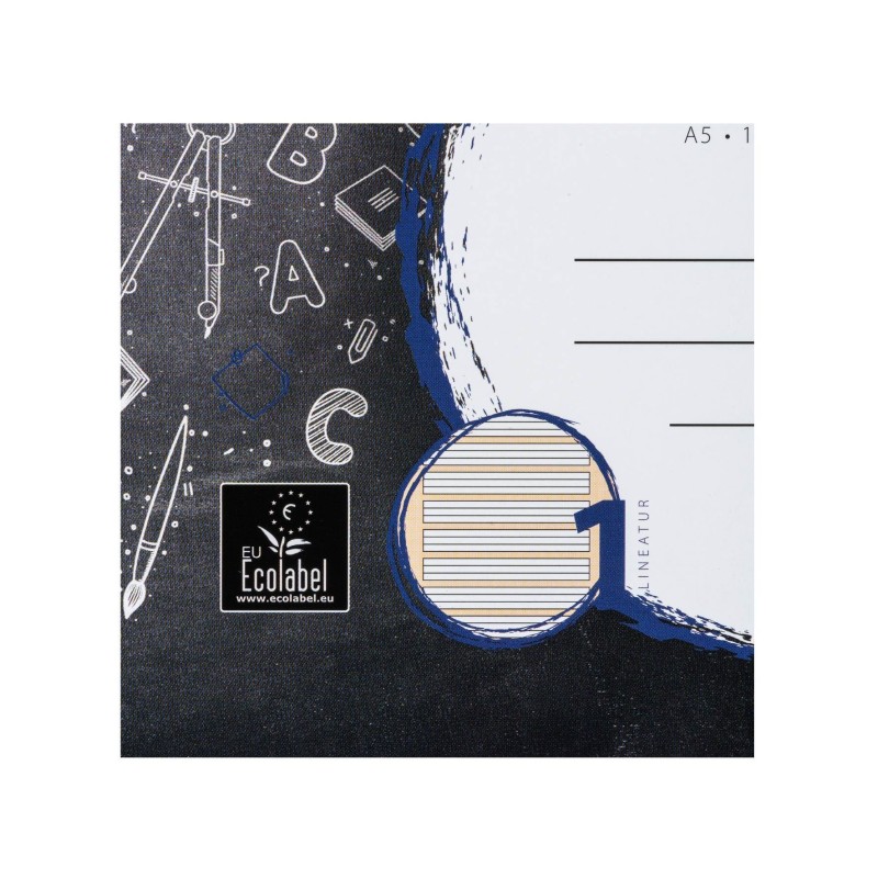 Landré Schulheft A5 · Lineatur 1 · 80 g/m² · 16 Blatt