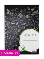 Landré Schulheft A4 · Lineatur 30 · 80 g/m² · 16 Blatt