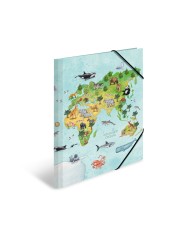 HERMA Sammelmappe · A3 · Karton · Weltkarte