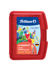 Pelikan Wachsknete Creaplast® · Box mit 14 Stangen in 10 Farben