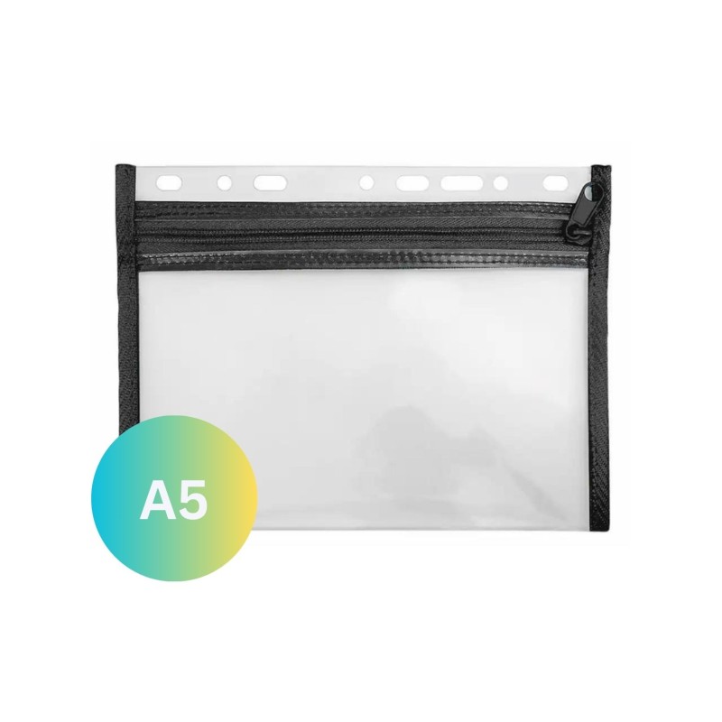 VELOFLEX Reißverschlussbeutel zum Abheften · VELOBAG XXS · DIN A5 · transparent