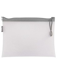 idena Reißverschlusstasche Mesh · A4+ · Blau