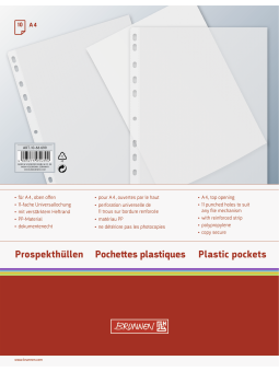 Brunnen Prospekthülle · A4 · transparent · 10 Stück