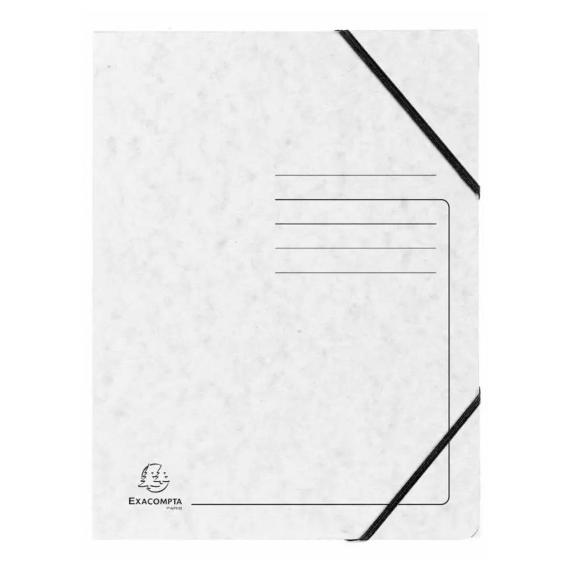 exaclair Sammelmappe Colorspan · mit Gummizug · DIN A4 · weiß