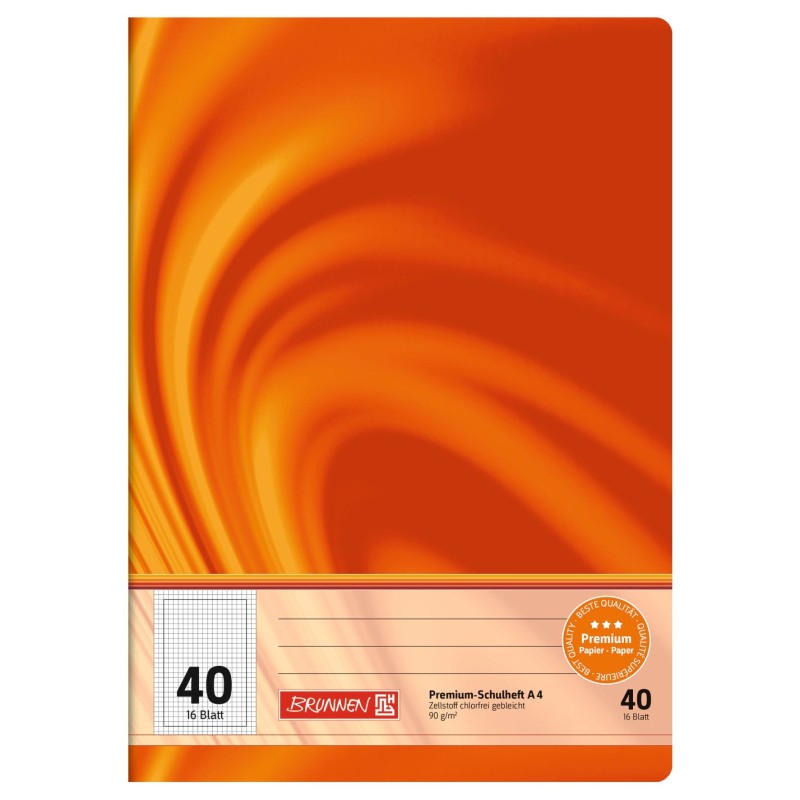 BRUNNEN Schulheft · DIN A4 · Vivendi · Lineatur 40 · 90 g/m² · 16 Blatt