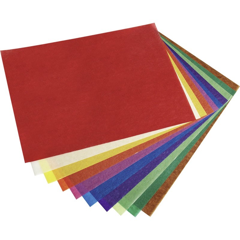 Folia Transparentpapier / Drachenpapier · 20 cm x 30 cm · 42 g/m² · 10 Blatt (versch. Farben)