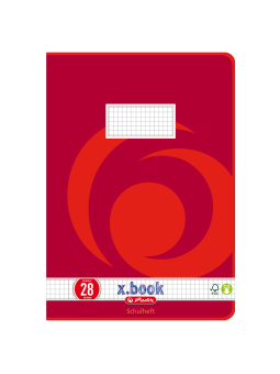 Herlitz Schulheft A4 · Lineatur 28 (kariert Doppelrand) · 80 g/m² · 16 Blatt