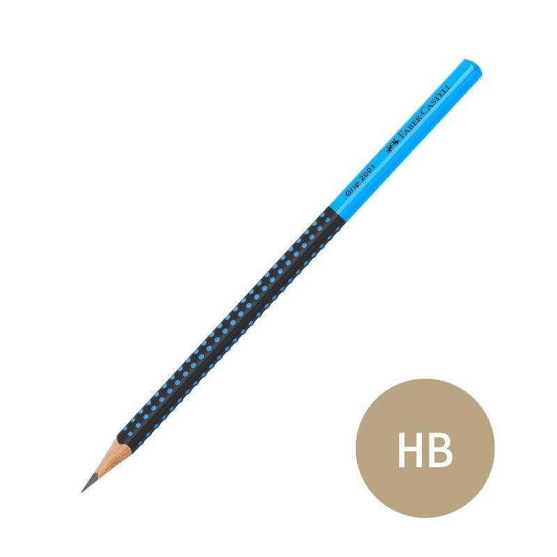 Bleistift HB · GRIP 2001 Two Tone · Ergonomische Dreikantform · Soft-Grip-Zone mit Noppen · Bruchfeste 2 mm Mine · Wasserbasiert