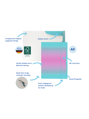 Pelikan Sammelmappe · DIN A3 · Color Edition · mint/rose