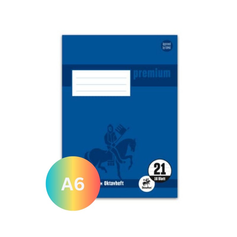 Staufen Oktavheft · Din A6 · liniert · Lineatur 51 · Premiumqualität