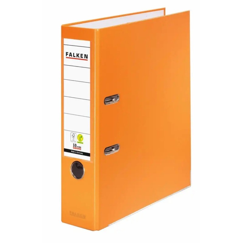 Falken vegan Ordner A4 · breit (8cm) · orange