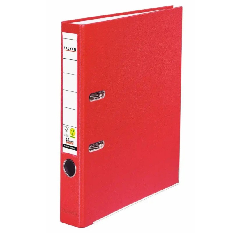 Falken vegan Ordner A4 · breit (5 cm) · rot