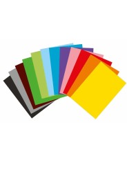 Idena Tonzeichenpapierblock 150 g/m² · DIN A4 · 24 Blatt in 12 Farben