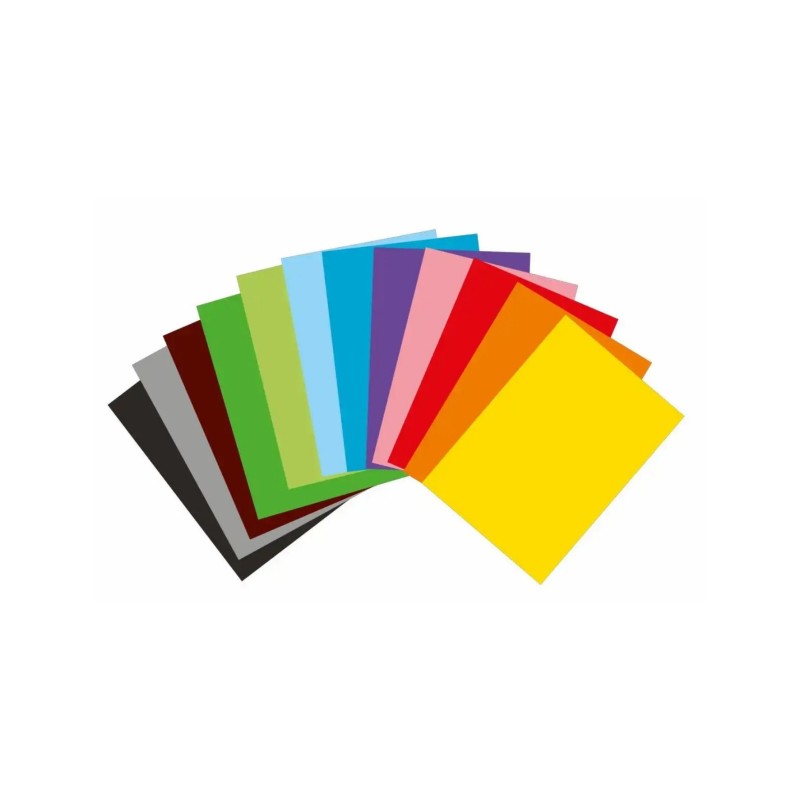 Idena Tonzeichenpapierblock 150 g/m² · DIN A3 · 12 Blatt in 102Farben