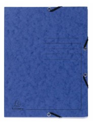 exaclair Sammelmappe Colorspan · mit Gummizug · DIN A4 · blau