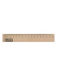idena Lineal · 16 cm · Holz · unbehandelte Buche