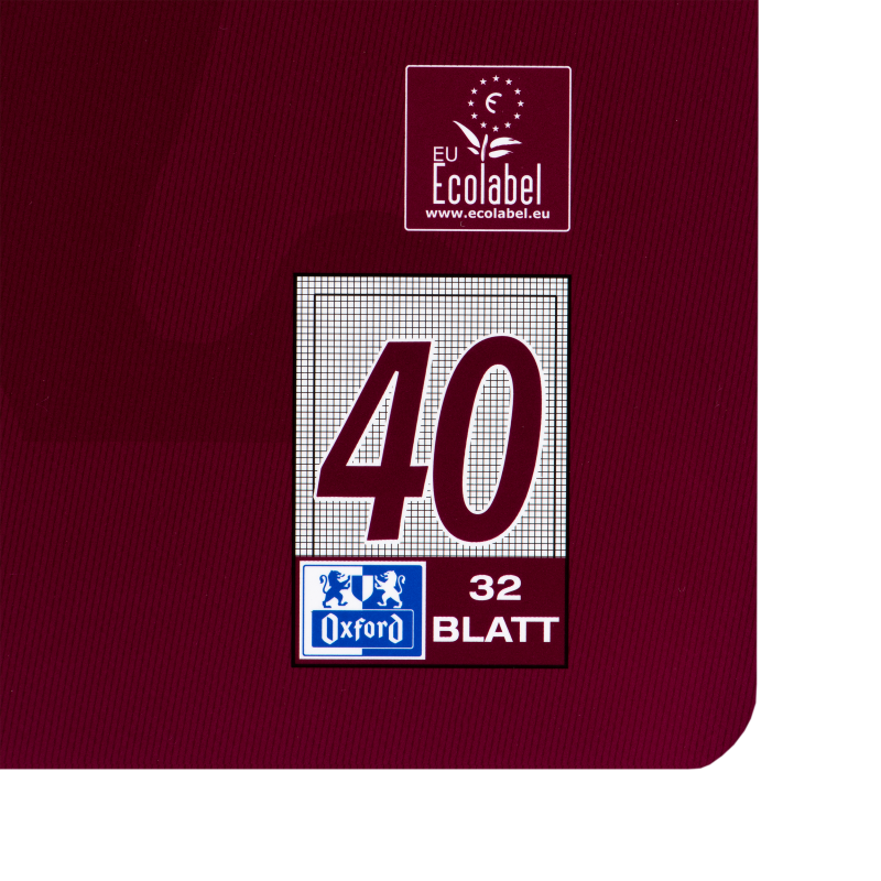 Doppel-Schulheft DIN A4 · Lineatur 40 · 32 Blatt · 90 g/m² seidenglattes Premiumpapier · kariert · mit Rahmen · Strapazierfähige