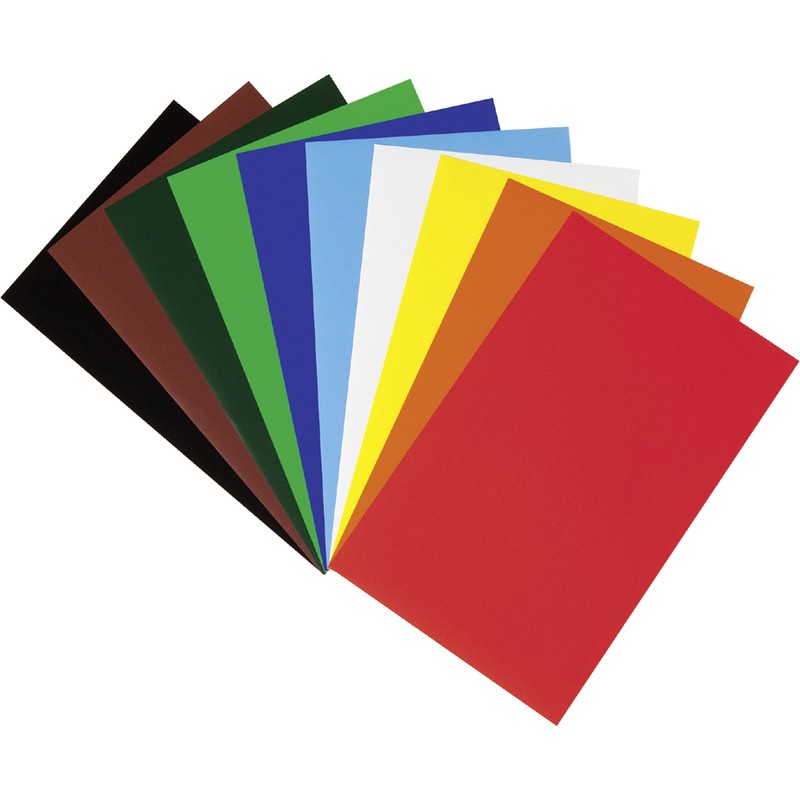 folia Glanzpapier / Buntpapier · gummiert · DIN A4 · 10 Blatt