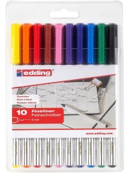 edding 89 office liner · EF Fineliner · 0,3 mm · 10 Farben