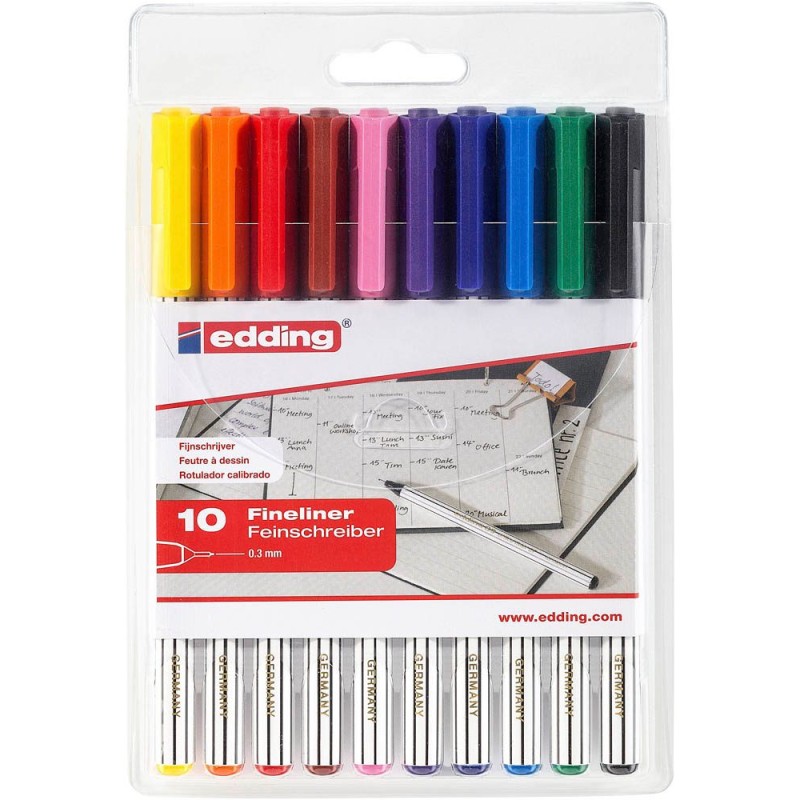 edding 89 office liner · EF Fineliner · 0,3 mm · 10 Farben